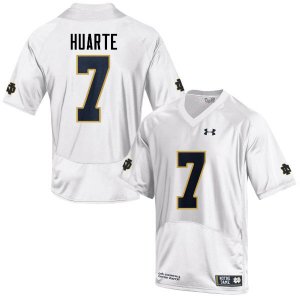 Notre Dame Fighting Irish Men's John Huarte #7 White Under Armour Authentic Stitched College NCAA Football Jersey UQU0399NB
